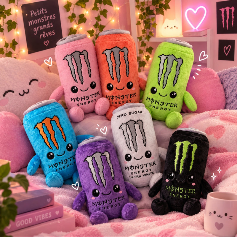 Peluche energydrink PRÉCOMMANDE